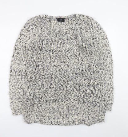 AX Paris Women's Grey Chunky Knit Pullover Jumper Size L