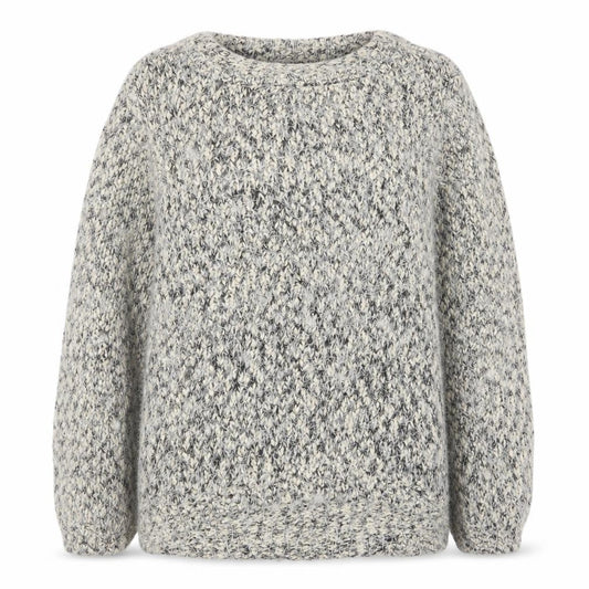 AX Paris Women's Grey Chunky Knit Pullover Jumper Size L