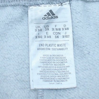 Adidas Womens Grey 3XL Sweatpants Fleece Joggers Plus Fit