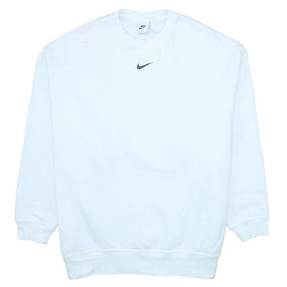 Mens UK Size S Nike White Pullover Sweatshirt