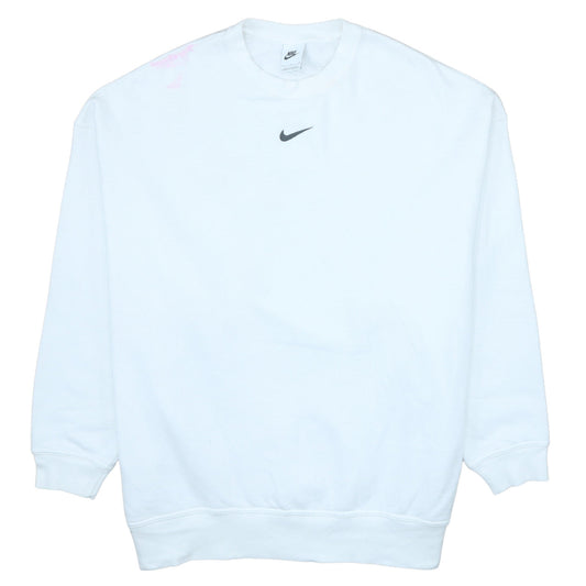 Mens UK Size S Nike White Pullover Sweatshirt