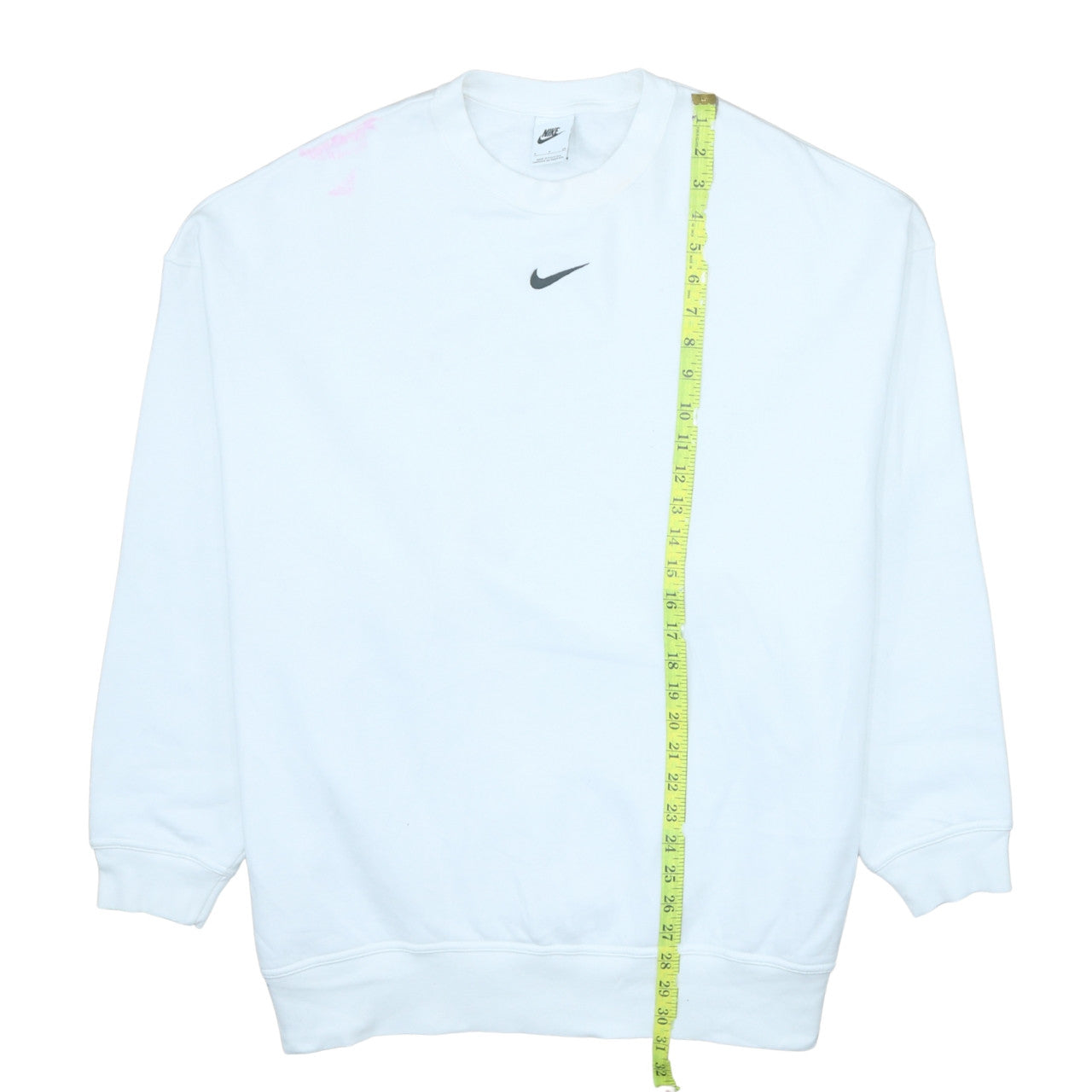 Mens UK Size S Nike White Pullover Sweatshirt
