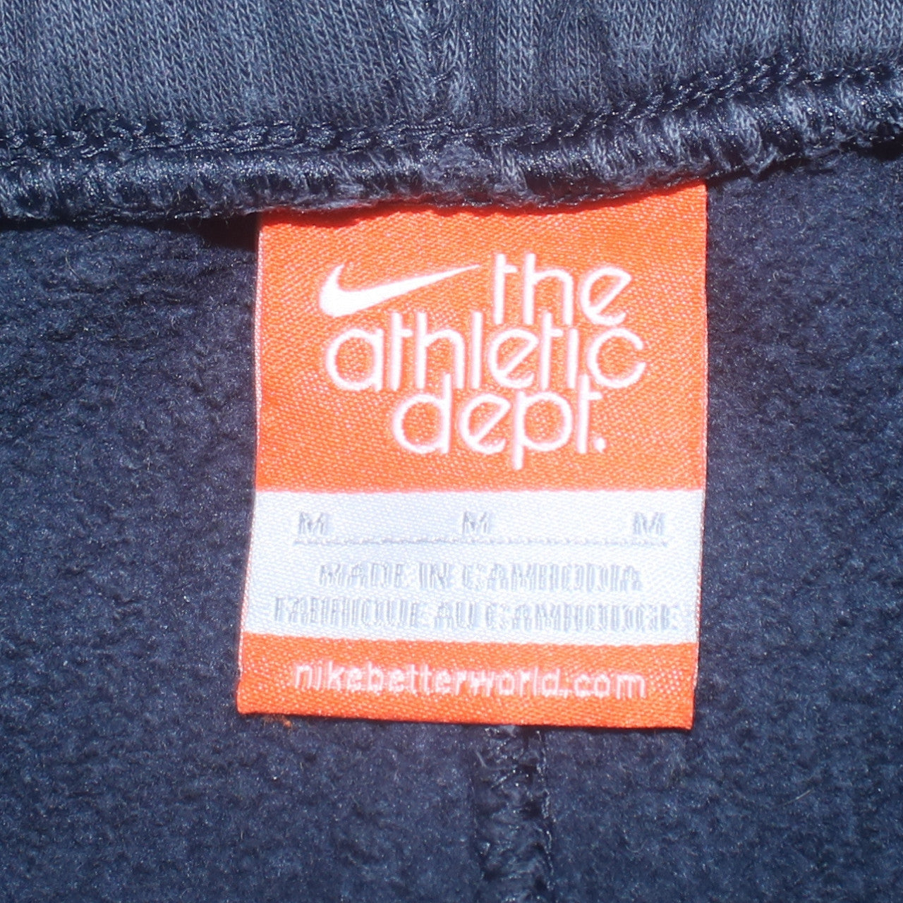 Nike Men's Blue Sweatpants M Elastic Waist Fleece Joggers