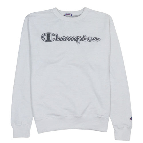 Mens UK Size M Champion White Pullover Sweatshirt