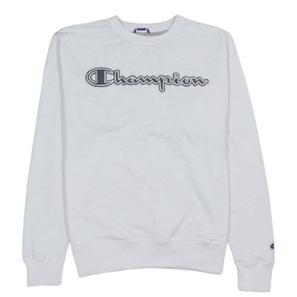 Mens UK Size M Champion White Pullover Sweatshirt