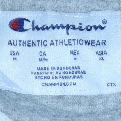 Mens UK Size M Champion White Pullover Sweatshirt