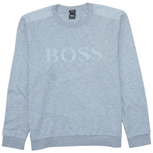 Mens UK Size 2XL HUGO BOSS Grey Pullover Sweatshirt