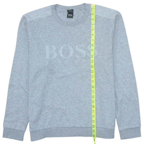 Mens UK Size 2XL HUGO BOSS Grey Pullover Sweatshirt