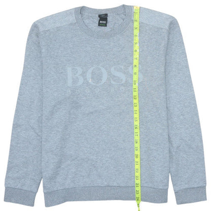 Mens UK Size 2XL HUGO BOSS Grey Pullover Sweatshirt