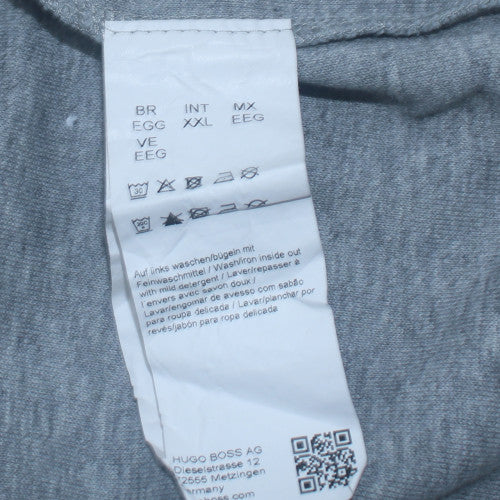 Mens UK Size 2XL HUGO BOSS Grey Pullover Sweatshirt