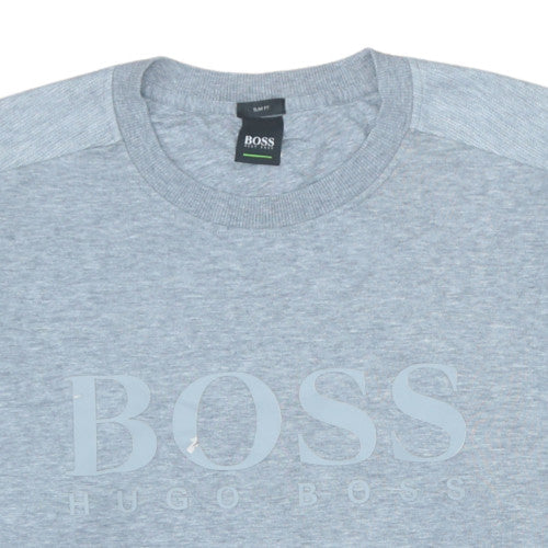 Mens UK Size 2XL HUGO BOSS Grey Pullover Sweatshirt