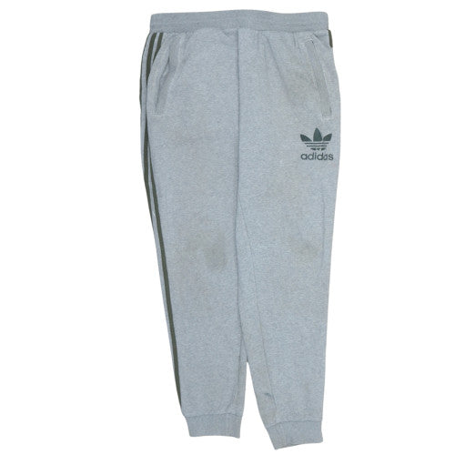 Mens UK Size L adidas Regular Fit Sweatpants Grey Trousers