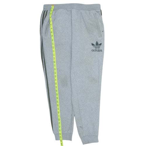 Mens UK Size L adidas Regular Fit Sweatpants Grey Trousers