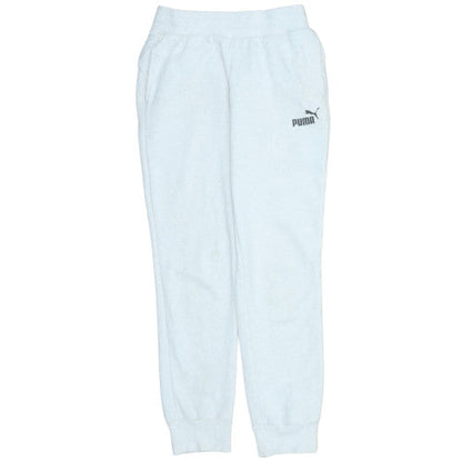 Womens UK Size XS PUMA Regular Fit Jogger White Trousers