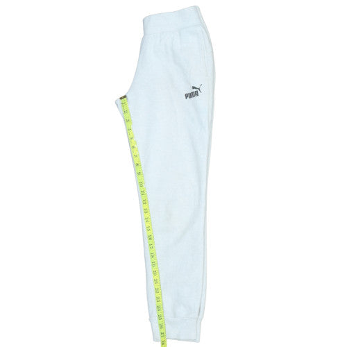 Womens UK Size XS PUMA Regular Fit Jogger White Trousers
