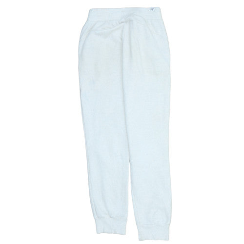 Womens UK Size XS PUMA Regular Fit Jogger White Trousers