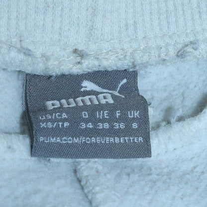 Womens UK Size XS PUMA Regular Fit Jogger White Trousers