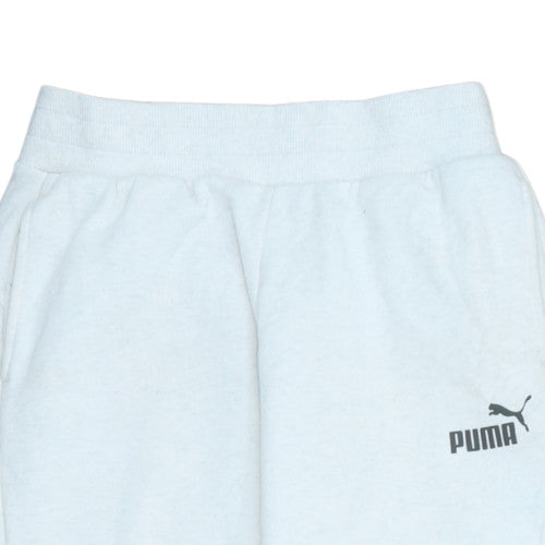 Womens UK Size XS PUMA Regular Fit Jogger White Trousers