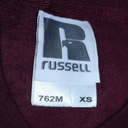 Womens UK Size XS Russell Red Pullover Sweatshirt