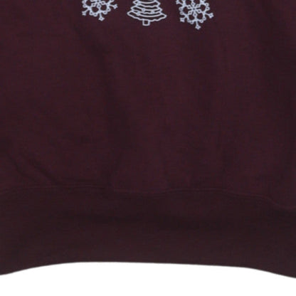 Womens UK Size XS Russell Red Pullover Sweatshirt