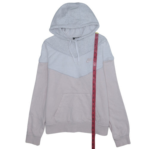 Womens UK Size M Nike Grey Pullover Hoodie