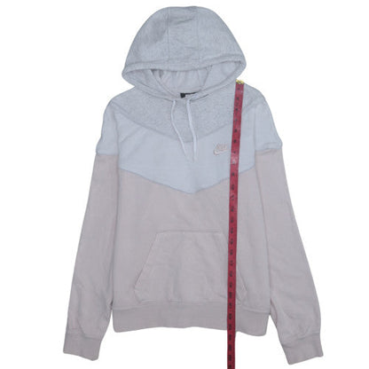 Womens UK Size M Nike Grey Pullover Hoodie