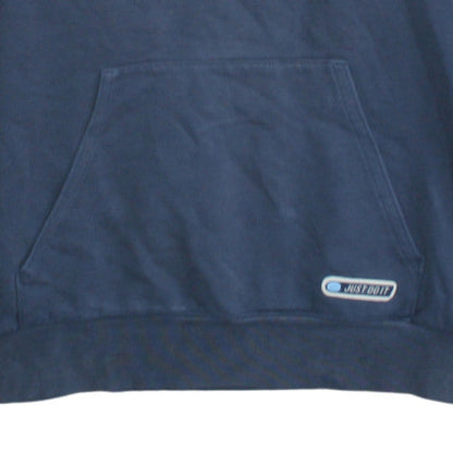 Nike Boys Blue & Red Pullover Hoodie with Logo Print - Size 10-11 Years