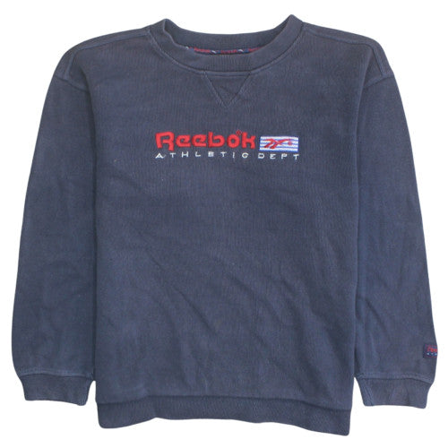 Mens UK Size M Reebok Blue Pullover Sweatshirt