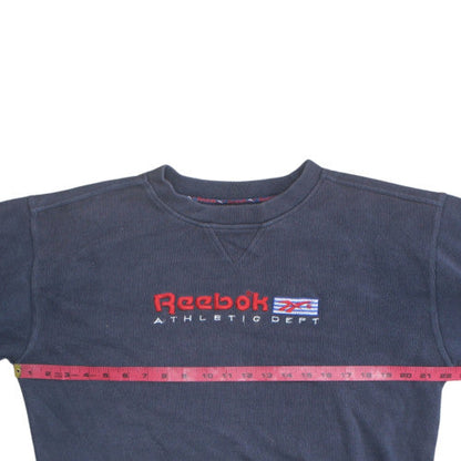 Mens UK Size M Reebok Blue Pullover Sweatshirt