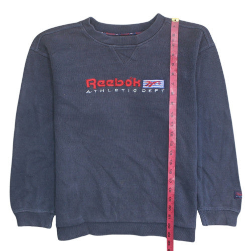Mens UK Size M Reebok Blue Pullover Sweatshirt