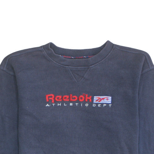 Mens UK Size M Reebok Blue Pullover Sweatshirt