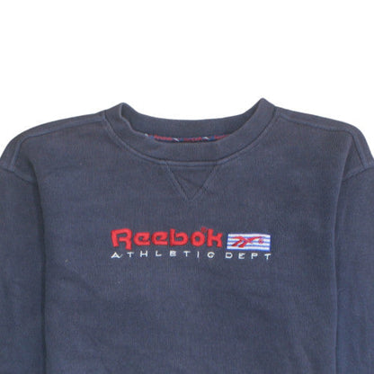 Mens UK Size M Reebok Blue Pullover Sweatshirt