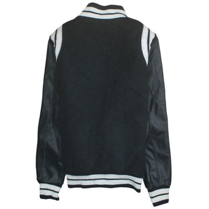 Denim & Any Oldarmy Black Womens Black Varsity Jacket Size M