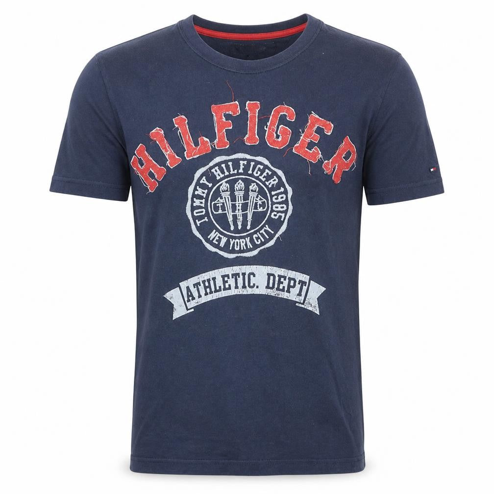 Tommy Hilfiger Men's Blue Athletic Dept Graphic T-Shirt Size S