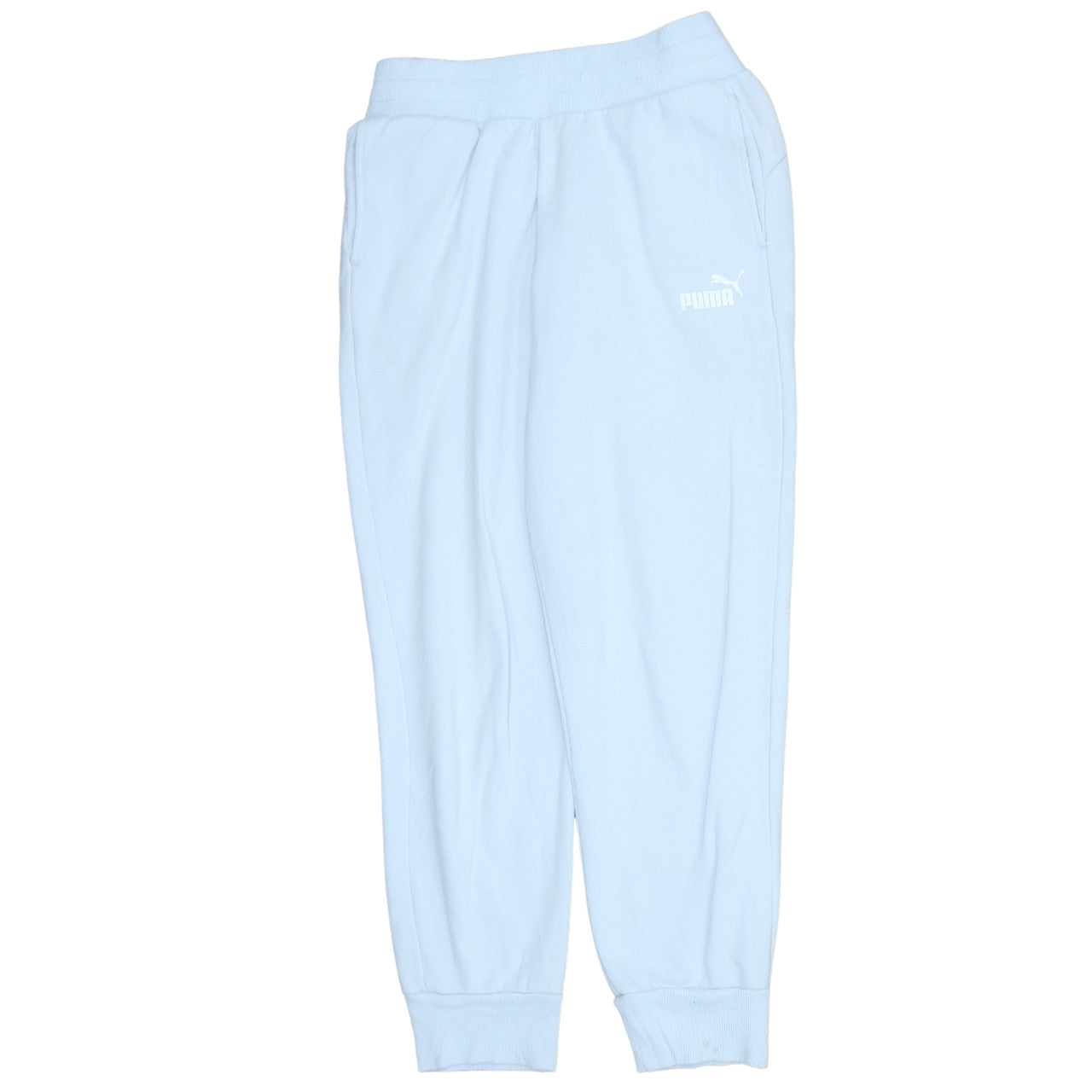 Womens UK Size S PUMA Regular Fit Jogger Blue Trousers