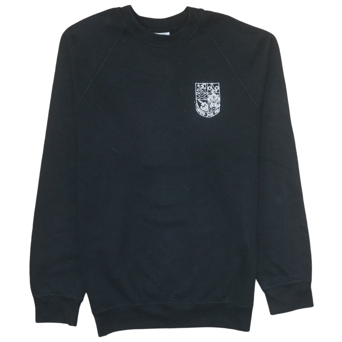 Mens UK Size M Russell Black Pullover Sweatshirt