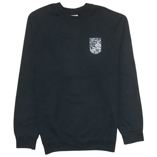 Mens UK Size M Russell Black Pullover Sweatshirt