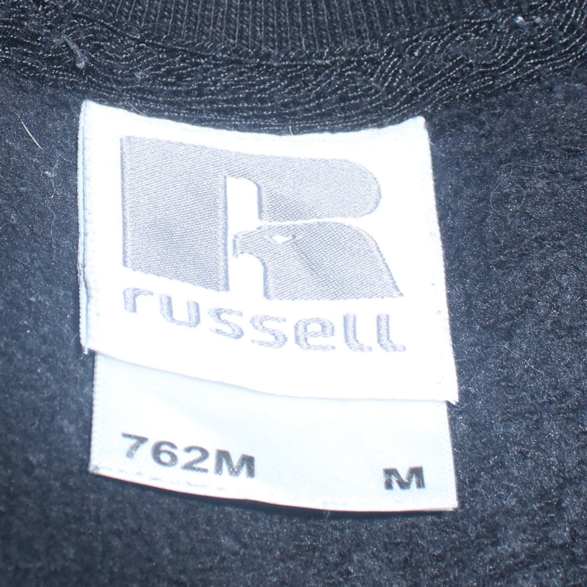 Mens UK Size M Russell Black Pullover Sweatshirt