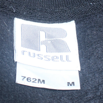 Mens UK Size M Russell Black Pullover Sweatshirt