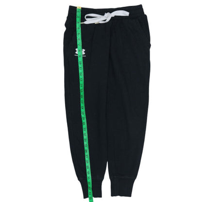 Under Armour Women's Black Jogger Sweatpants Size S Fleece Tapered Fit