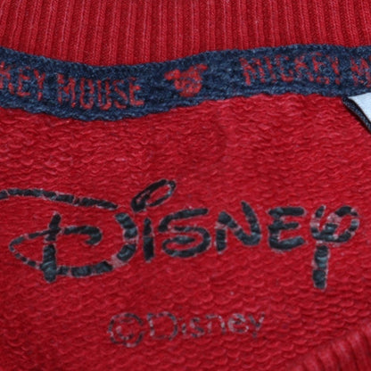 Disney Boys Red Mickey Mouse OMG Sweatshirt 16 Years Crew Neck Cotton