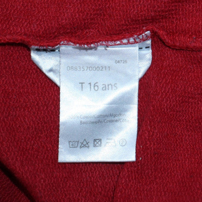 Disney Boys Red Mickey Mouse OMG Sweatshirt 16 Years Crew Neck Cotton