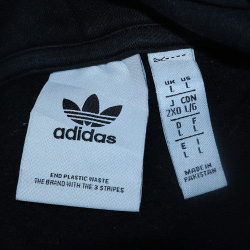 Mens UK Size L adidas Black Pullover Hoodie