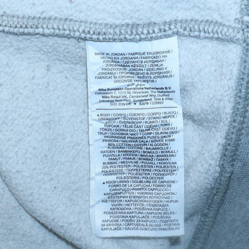 Mens UK Size XS Nike Grey Full Zip Hoodie