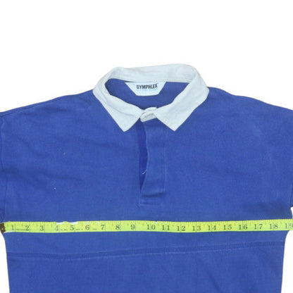 Boys UK Size L Gymphlex Blue Pullover Polo