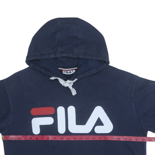 Mens UK Size L FILA Blue Pullover Hoodie
