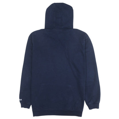 Mens UK Size L FILA Blue Pullover Hoodie