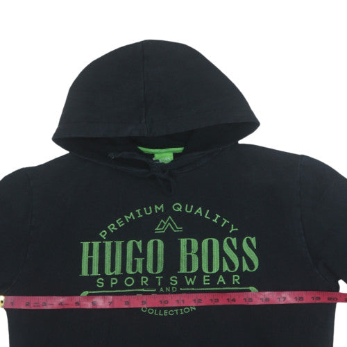 Mens UK Size S HUGO BOSS Black Pullover Hoodie