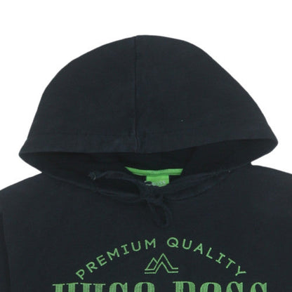 Mens UK Size S HUGO BOSS Black Pullover Hoodie
