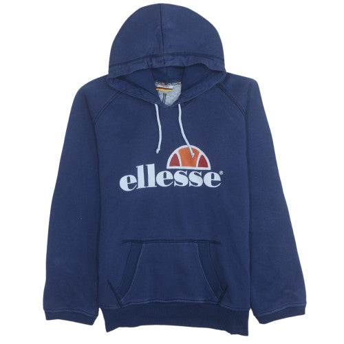 Mens UK Size M ellesse Blue Pullover Hoodie